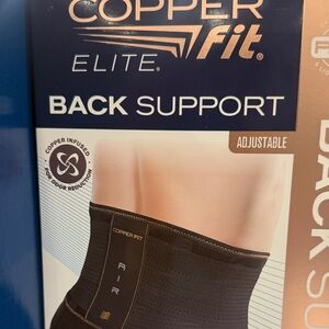 Copper Fit Elite Black Back Support